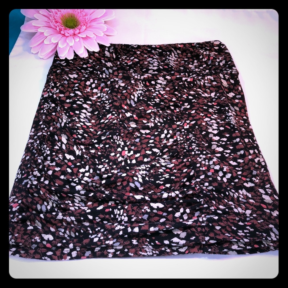 Free People Y2K 2000s Essential Scrunched Mini Skirt: Floral